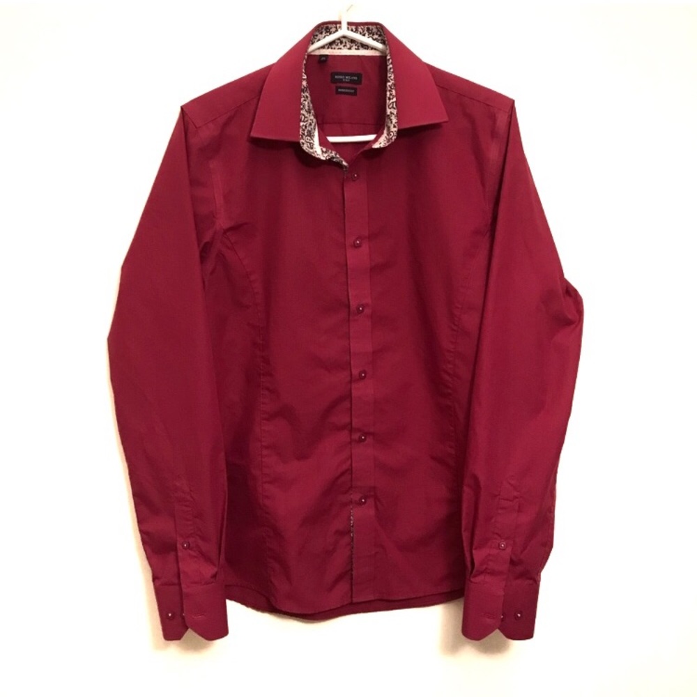 Rosso Milano Italy pink shirt size medium
